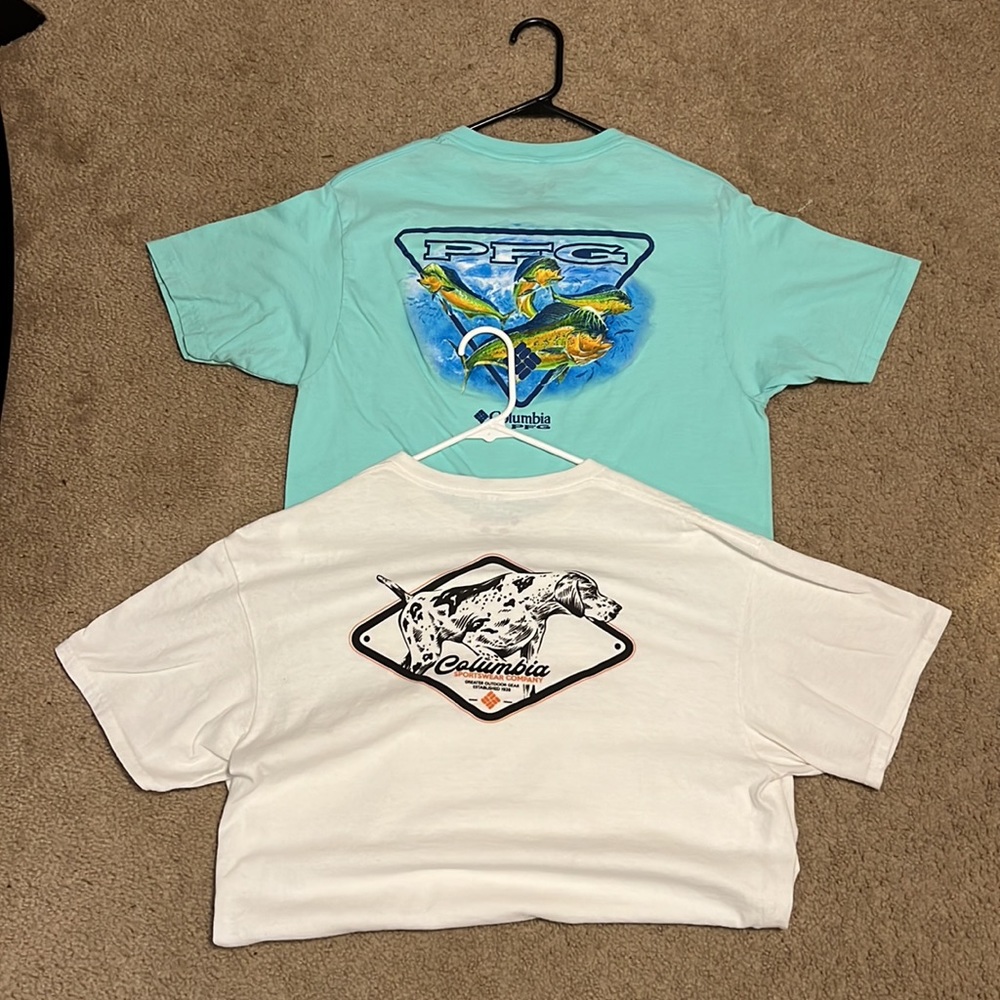 Columbia outdoor Tshirts two bundle